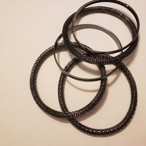 Metallic and Silver Bangles